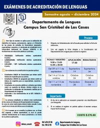 Exámenes de Acreditación Agosto - Diciembre 2024
