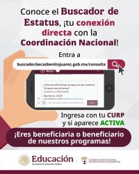 CONSULTA DE ESTATUS DE BECA BENITO JUAREZ